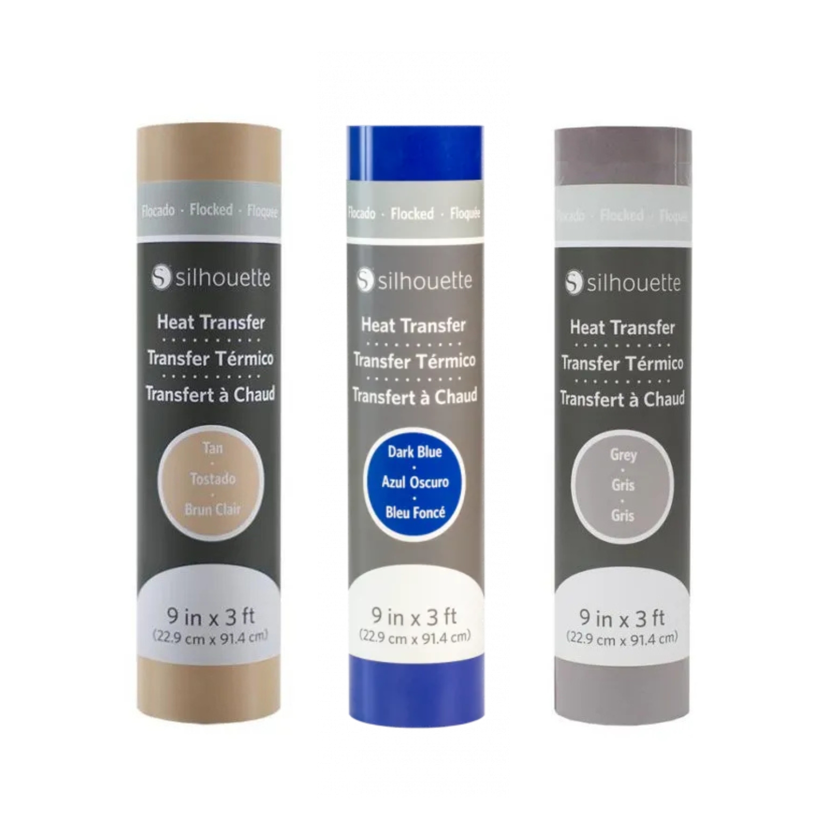 Silhouette Flocked Heat Transfer 22,86 cm × 91,44 cm – Flock Textilfolie