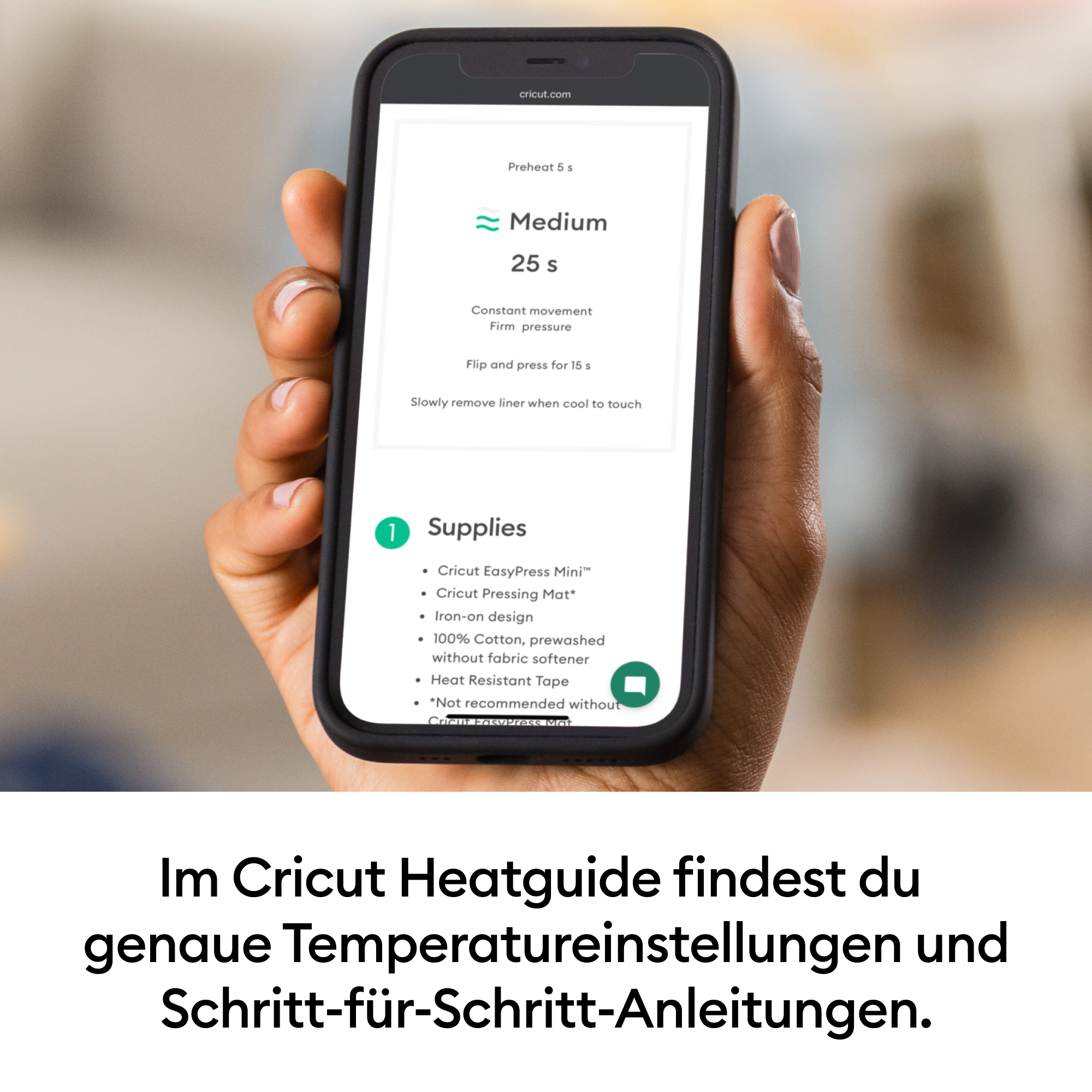 Nachfolger: Cricut 2011871 EasyPress Mini™, Zen Blue