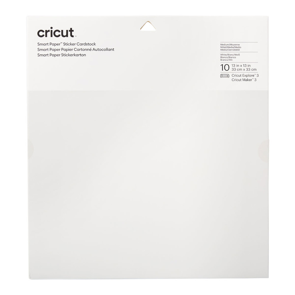 Cricut 2008317 Smart Paper Farbkarton weiß 10er-Pack