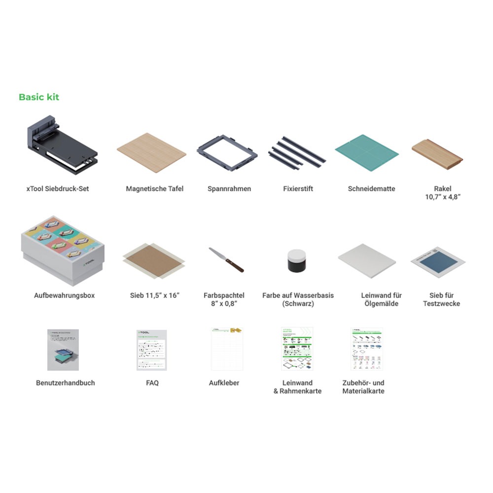 xTool Siebdruck-Set - Basic Kit