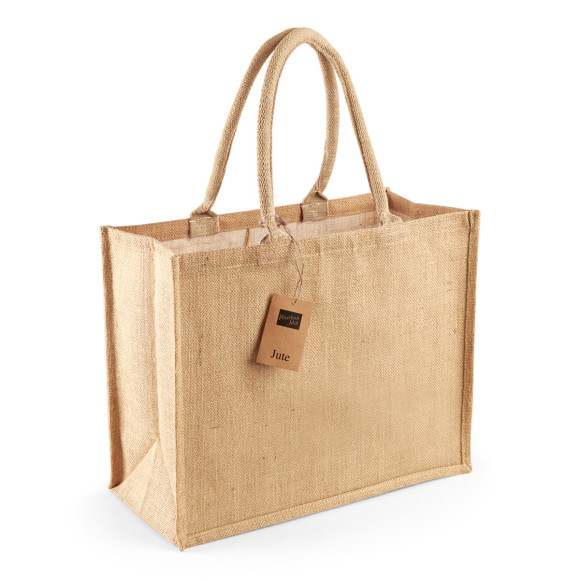 Westford Mill Unisex Jute Classic Shopper W407 - OneSize