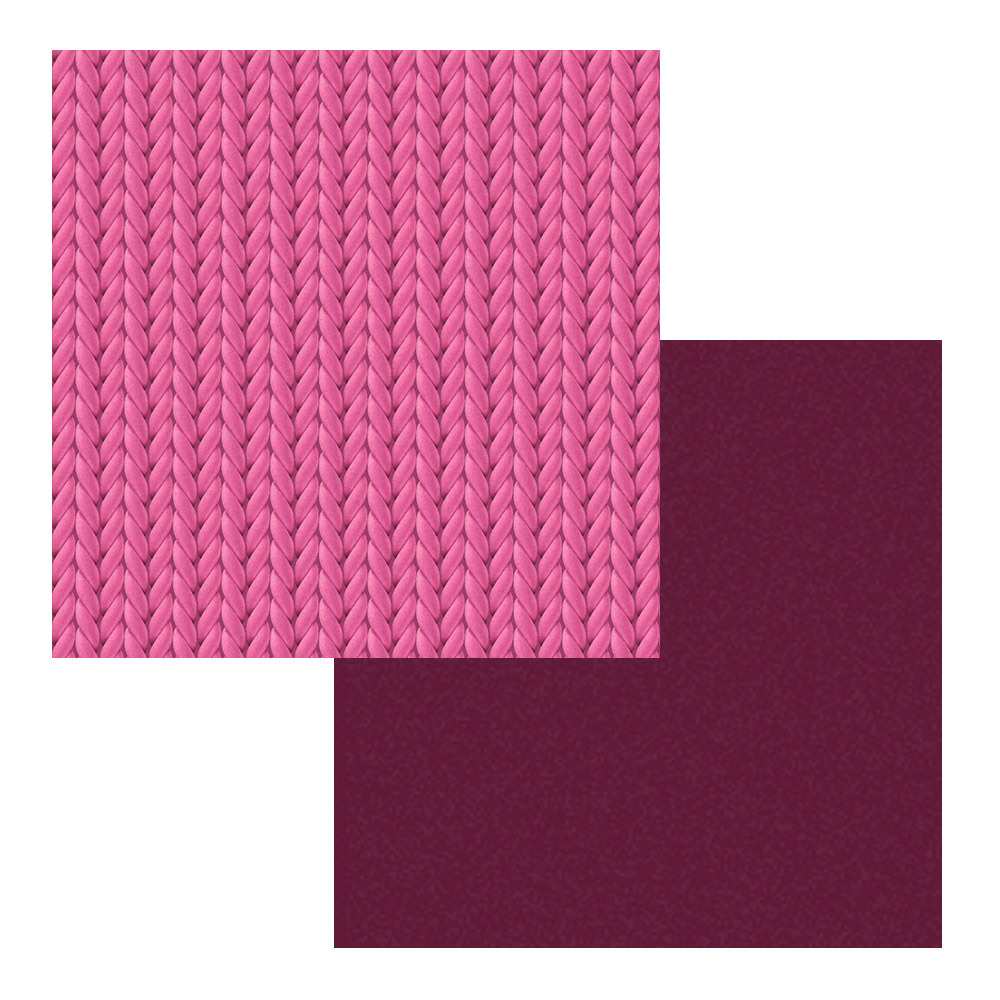plottiX iXpaper Sublimationspapier Knitted Burgundy 2er-Pack