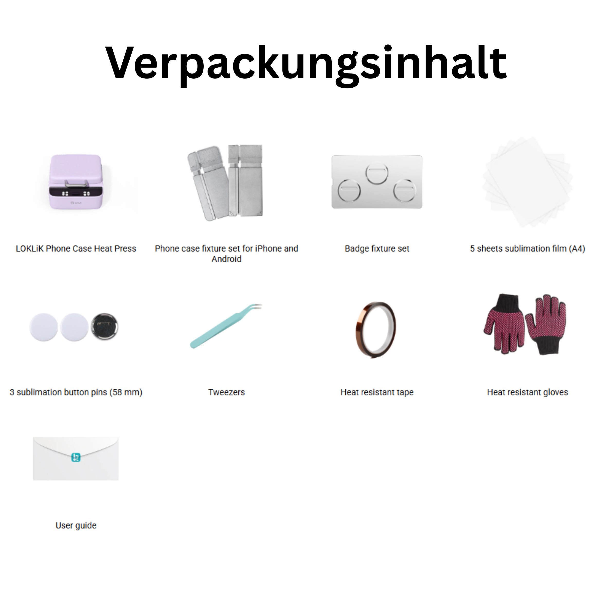 LOKLiK Phone Case Heat Press Starter Bundle