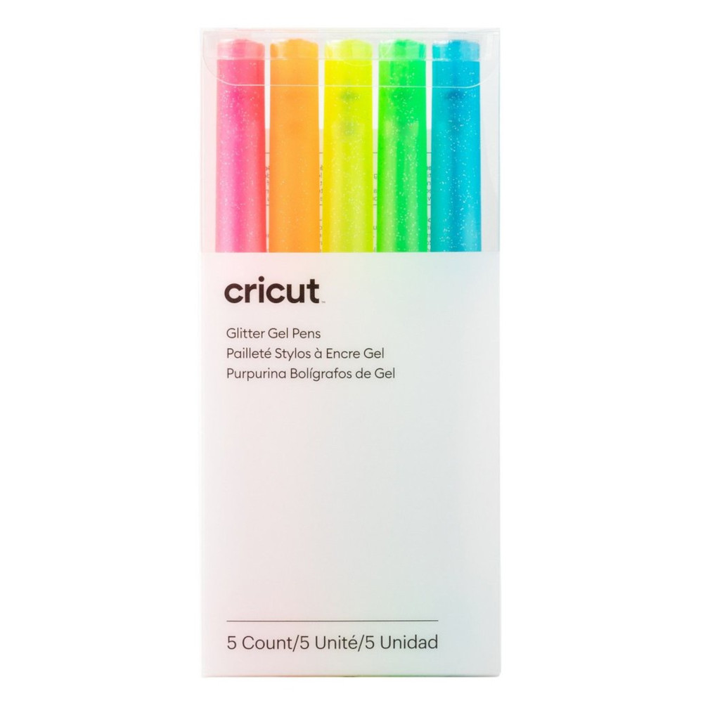 Cricut 2009961 Glitzer-Gelstifte (0,8 mm) Neonfarben