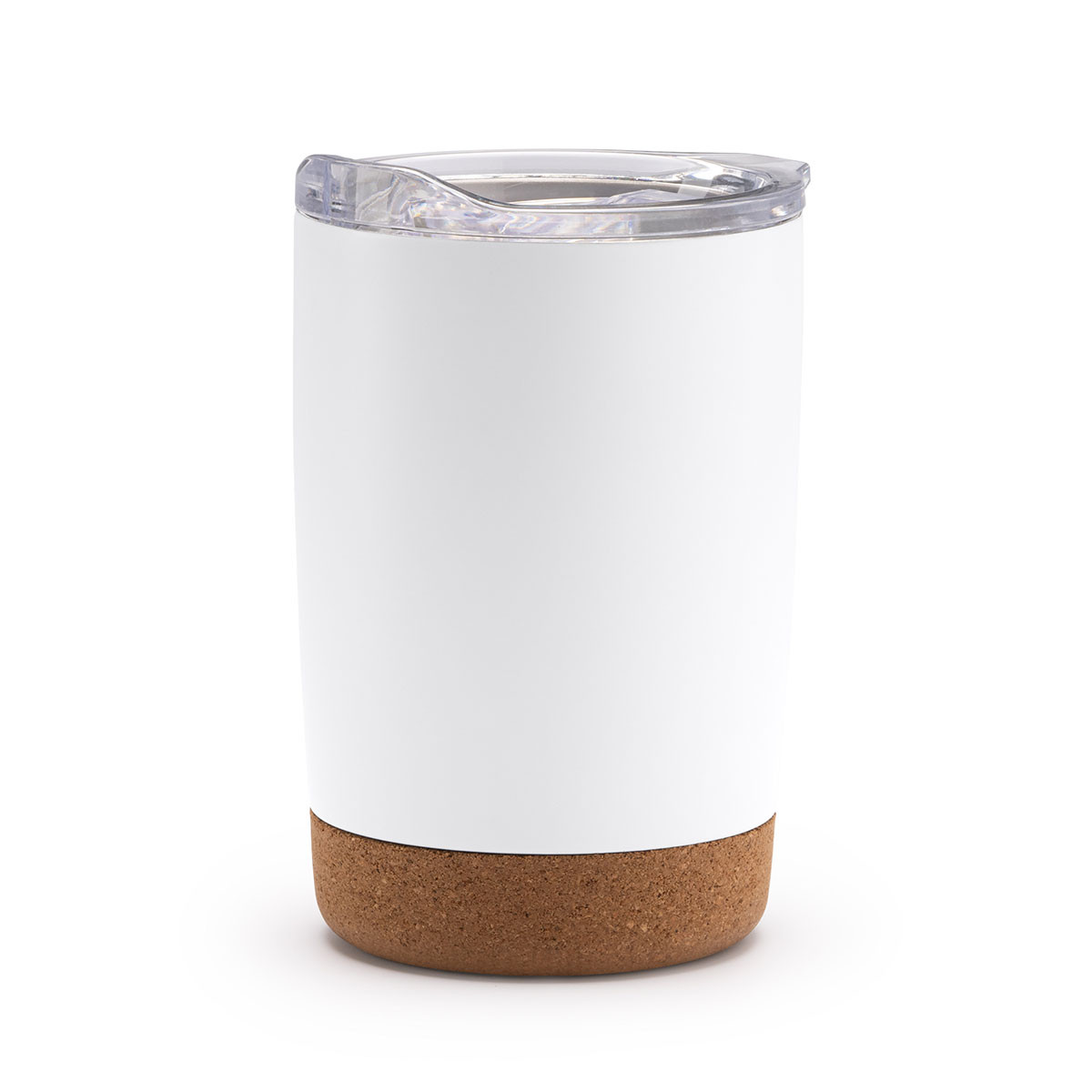 Siebdruck Edelstahlbecher mit Korkboden & Doppelwand 380ml