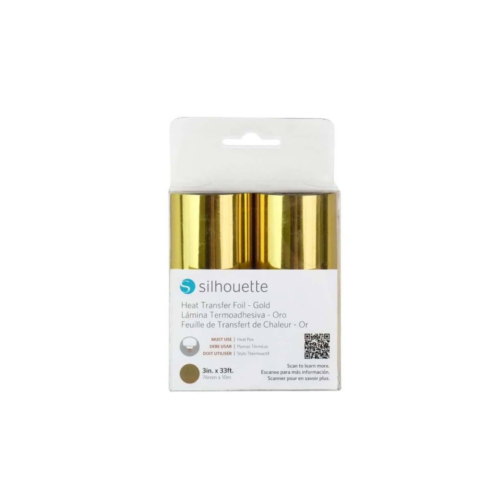 Silhouette Heißtransferfolie in Gold