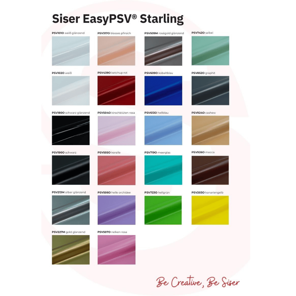 Siser EasyPSV Starling Vinylfolie Kunst, Grafiken, Collage