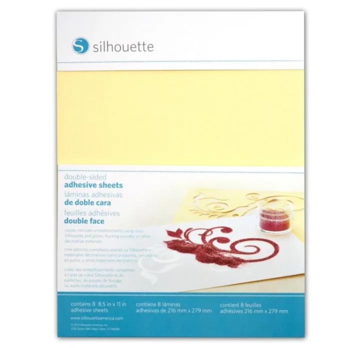 Silhouette Doppelseitige Klebefolie – 21,6 × 27,9 cm (8 Blatt)