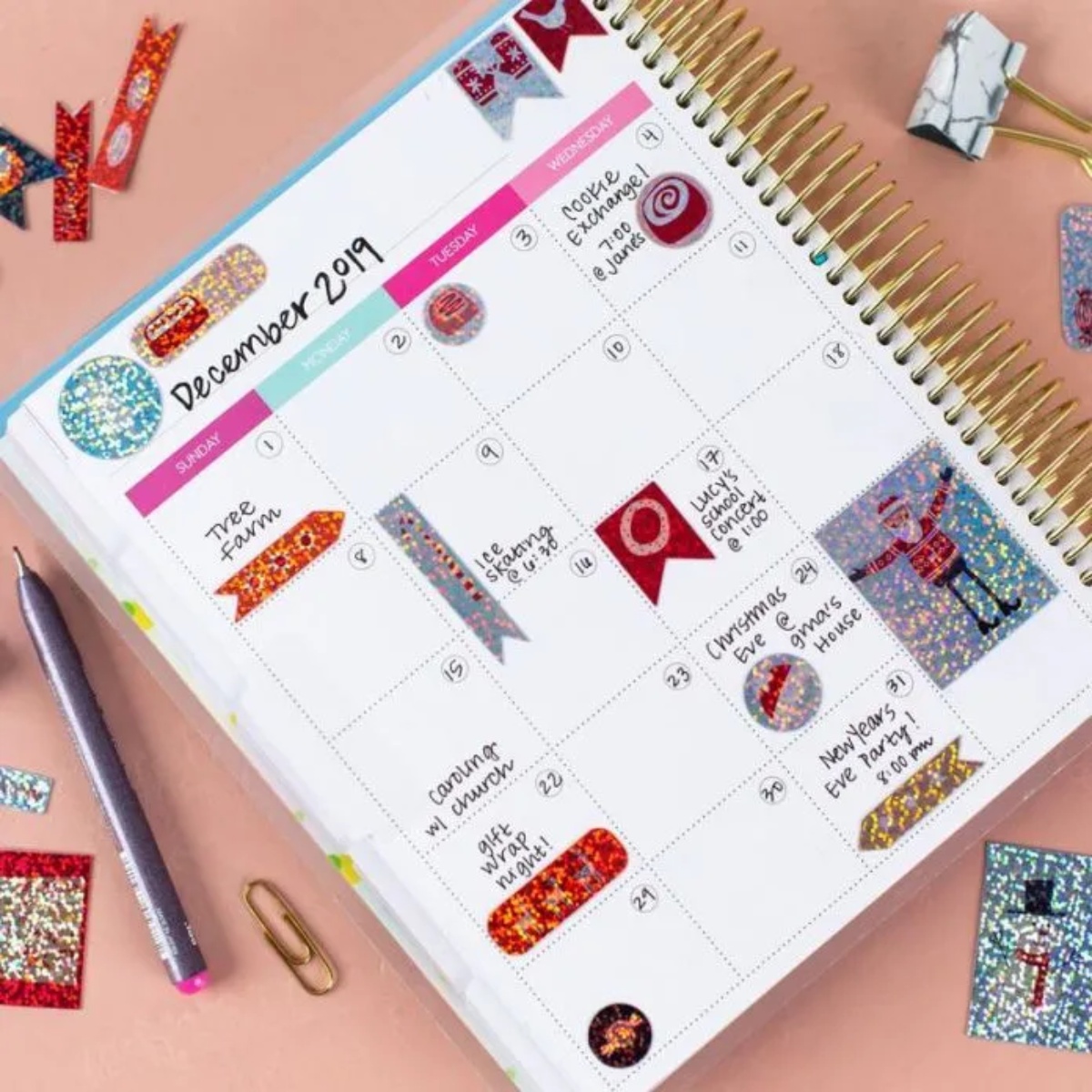 Silhouette Holografische Punkte Aufkleberbögen (Inkjet) – 21,6 × 27,9 cm (8 Blatt)