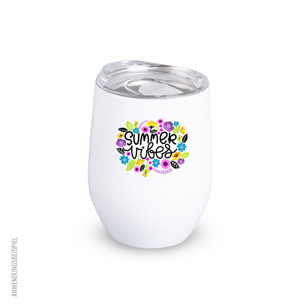 Sublimations-Edelstahlbecher Doppelwandig & Deckel 350ml