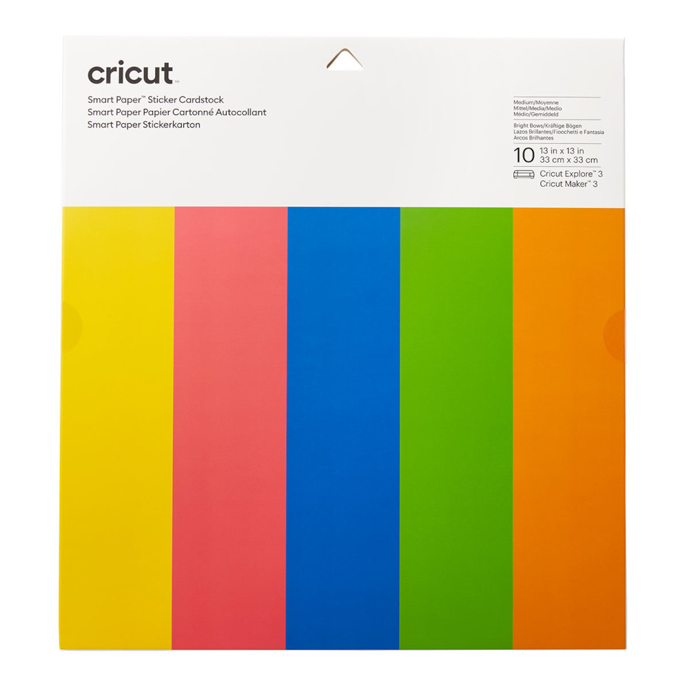 Cricut 2008318 Smart Paper Farbkarton brightbow 10er-Pack