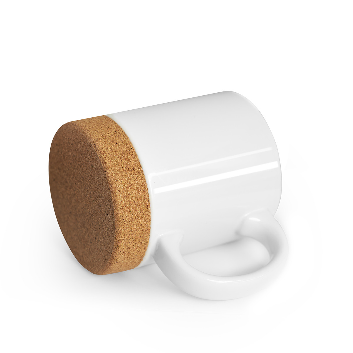 Sublimationstassen mit Korkboden weiß 320 ml