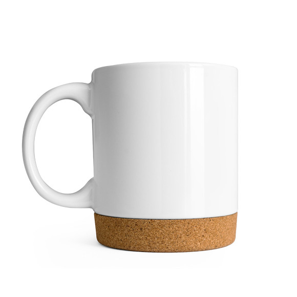 Sublimationstassen mit Korkboden weiß 320 ml