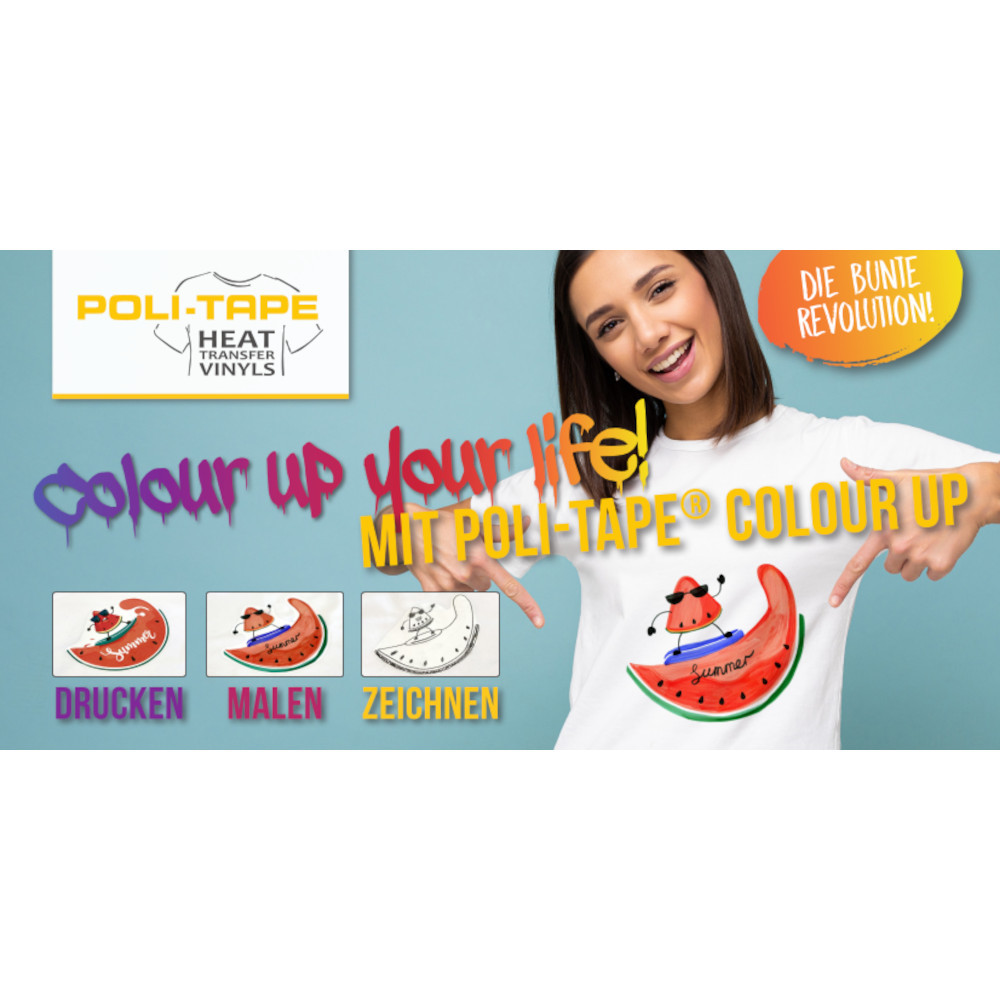 Poli-Tape Color Up bedruckbare und bemalbare Flexfolie