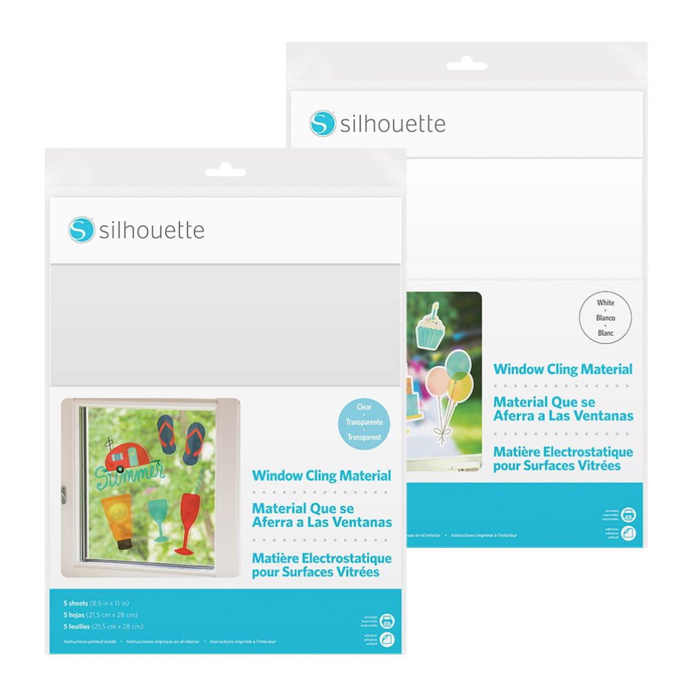 Silhouette Bedruckbare Haftfolie für Fenster 5er-Pack Silhouette Bedruckbare Haftfolie für Fenster 5er-Pack