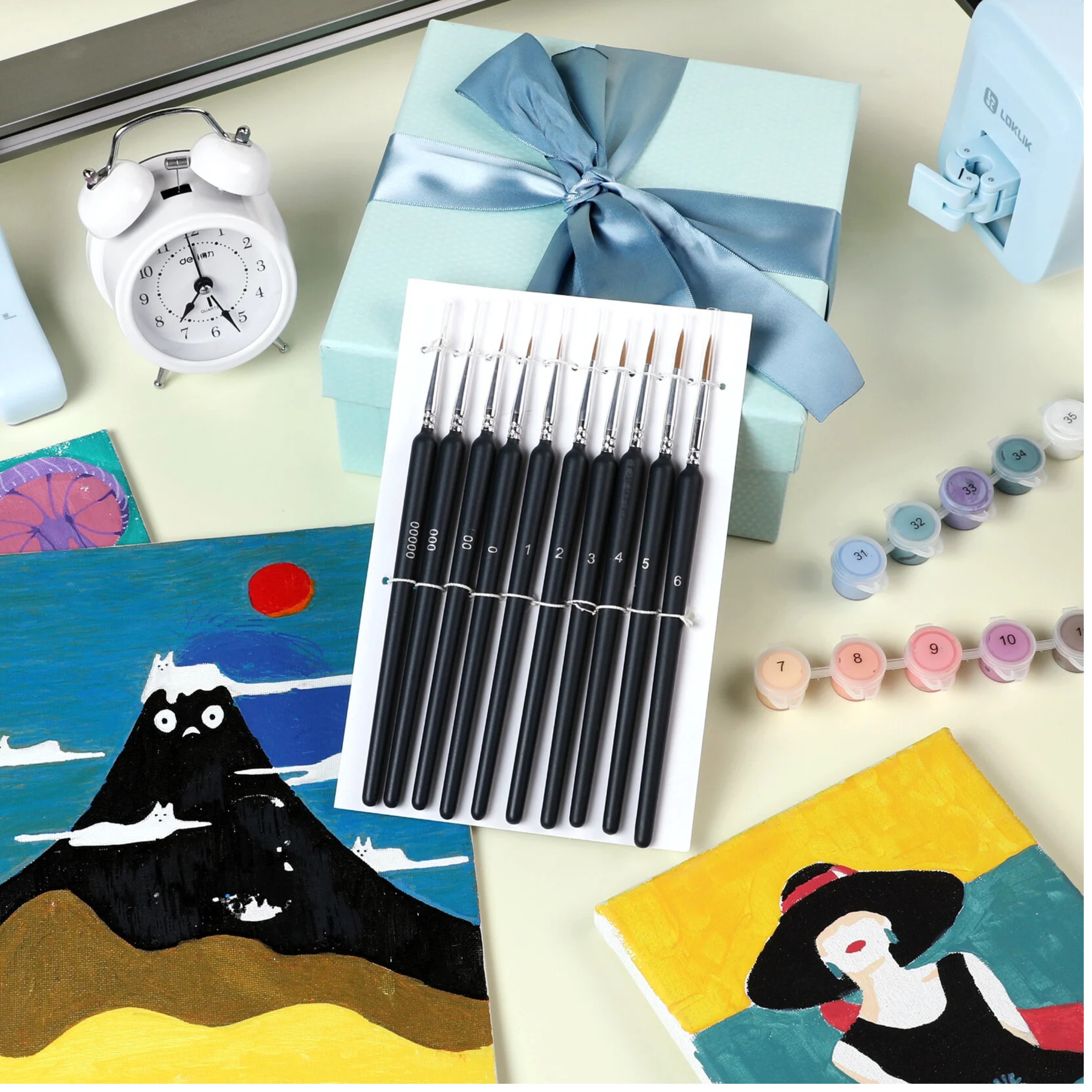 LOKLiK iPaint Detail-Pinsel-Set – 10-teilig