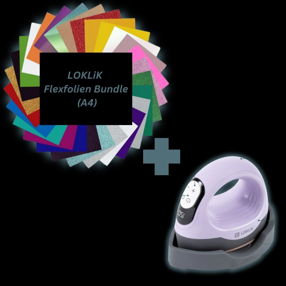LOKLiK ImPress™ Mini 3 Transferpresse + Flexfolien Bundle A4