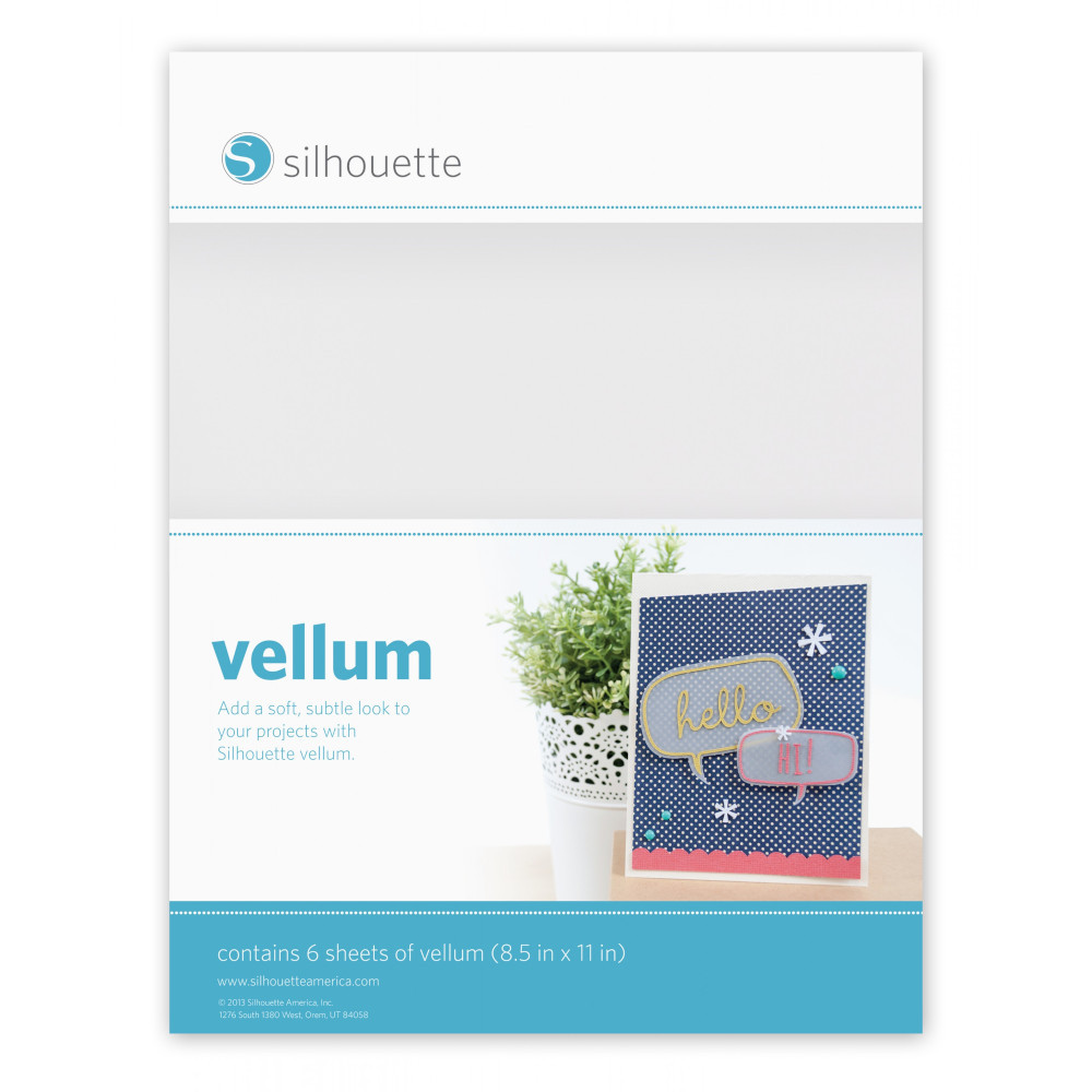 Silhouette Pergamentpapier Vellum 6er-Pack