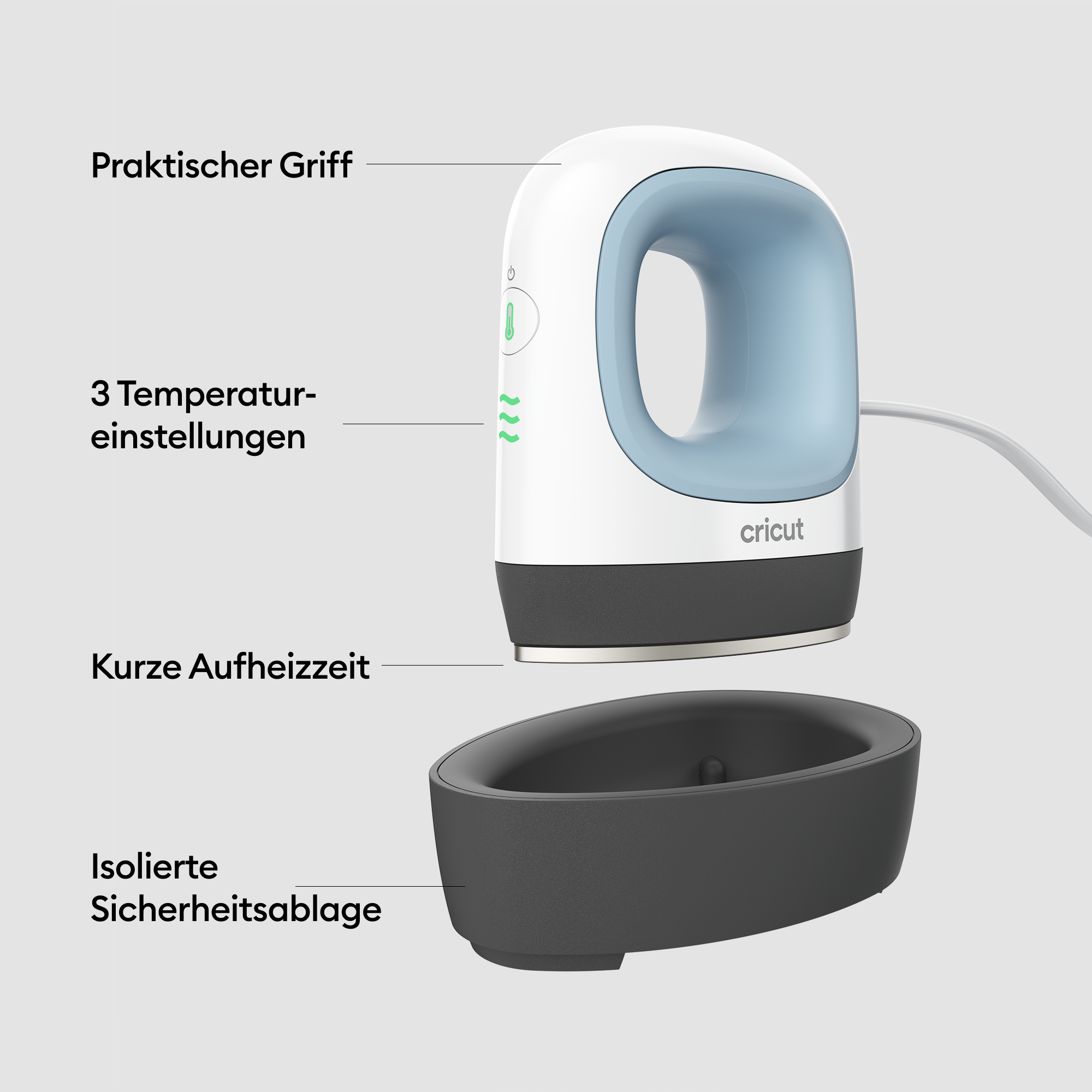 Nachfolger: Cricut 2011871 EasyPress Mini™, Zen Blue