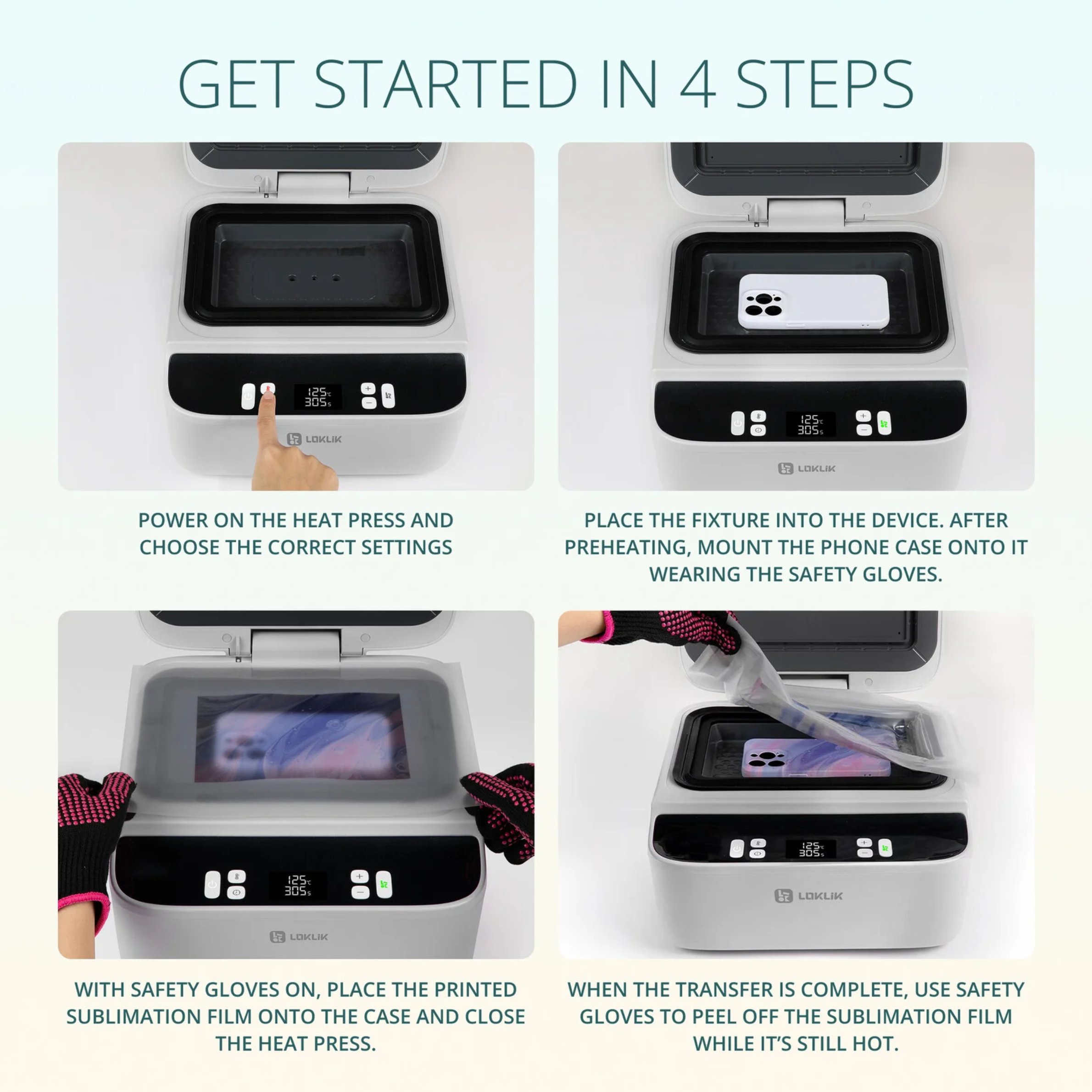 LOKLiK Phone Case Heat Press Starter Bundle