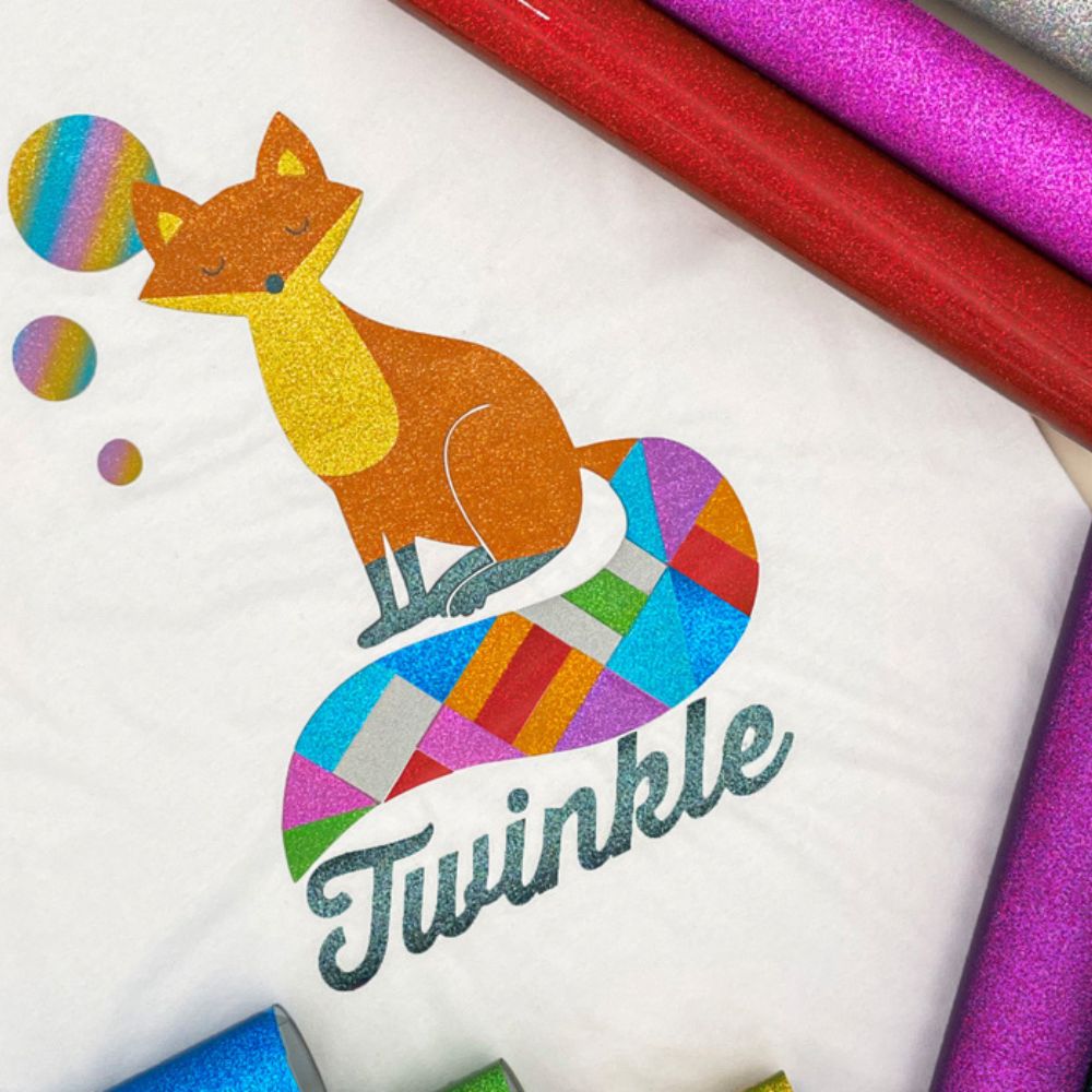 Siser Twinkle Glänzende Flexfolie mit reflektierendem Glitzer Siser Twinkle Glänzende Flexfolie mit reflektierendem Glitzer