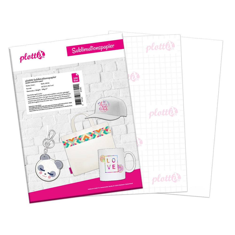 plottiX Sublimationspapier DIN A4 100er-Pack plottiX Sublimationspapier DIN A4 100er-Pack