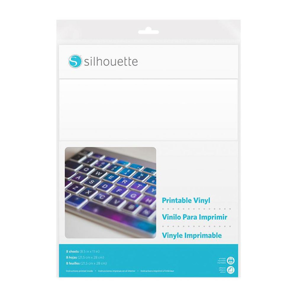 Silhouette Bedruckbare Vinylfolie 8er-Pack