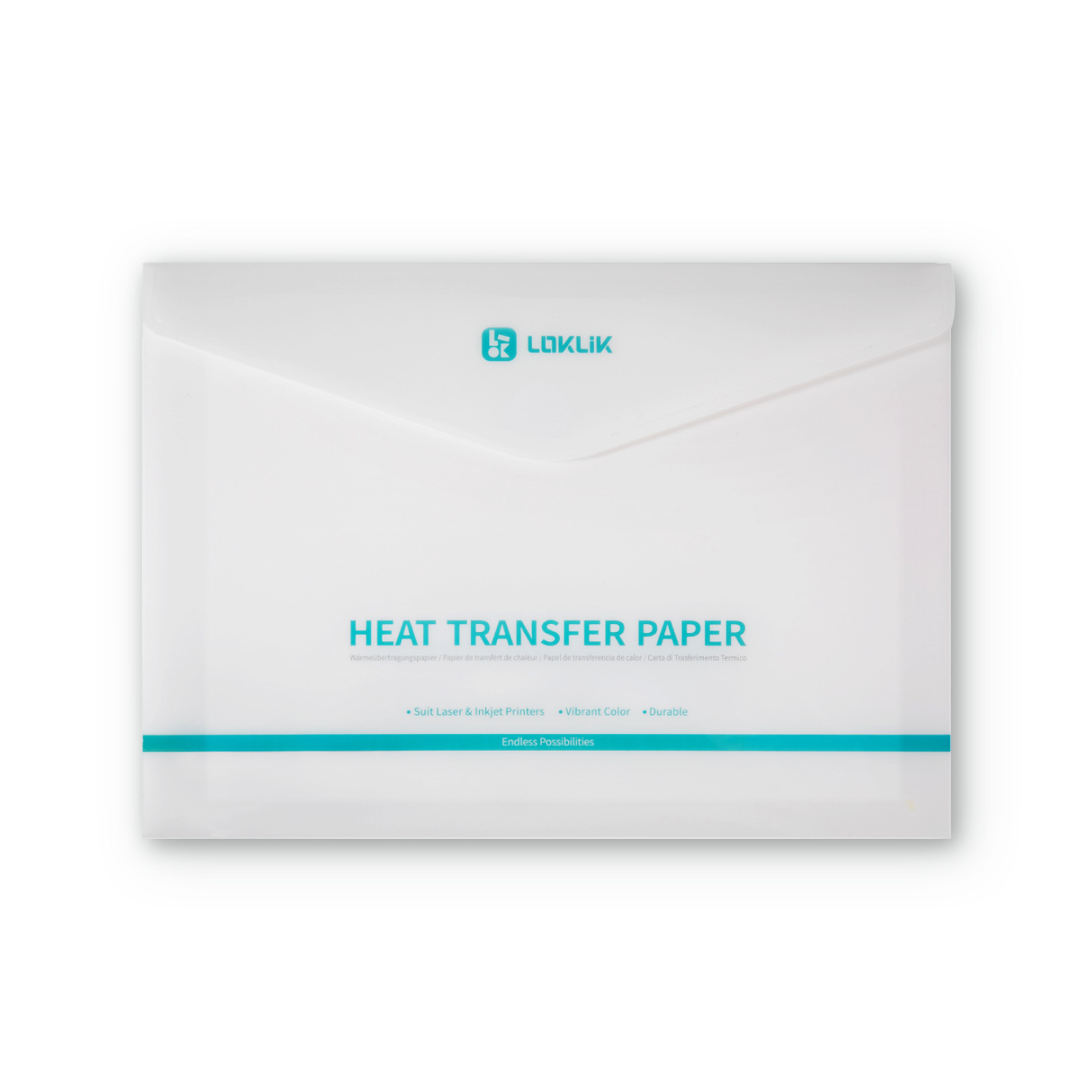 LOKLIK Transferpapier für dunkle Textilien A4 - 8 Stück