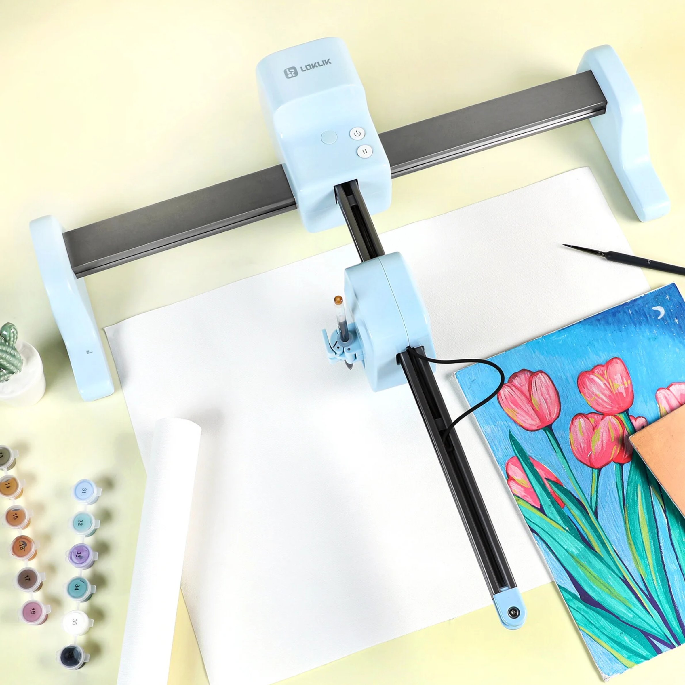 LOKLiK iPaint A3 Leinwand-Set (gerollt) – 2 Stück