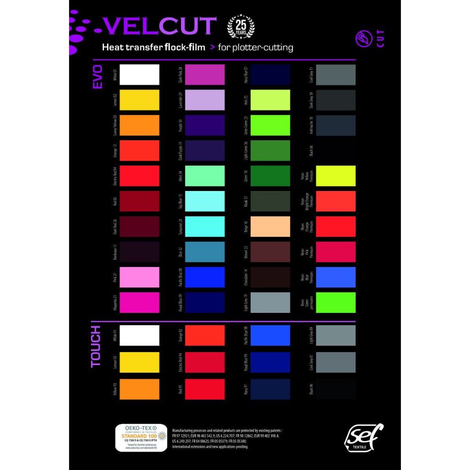 SEF VelCut Evo Flockfolie Farbbehälter, Palette, Elektronik, Handy, Telefon