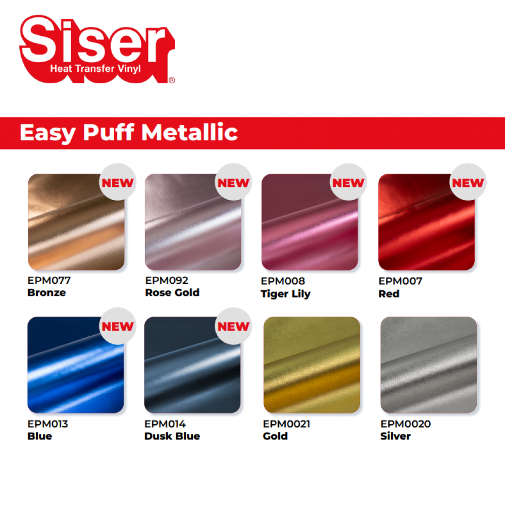 Siser Easy Puff Metallic - 3D Flexfolie