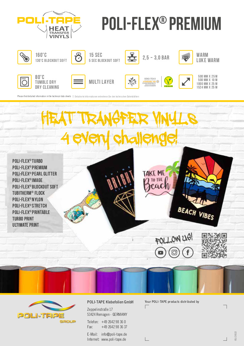 Poli-Flex Premium/Blockout Soft/Stretch/Flame Retardant Farbkarte Poli-Flex Premium/Blockout Soft/Stretch/Flame Retardant Farbkarte