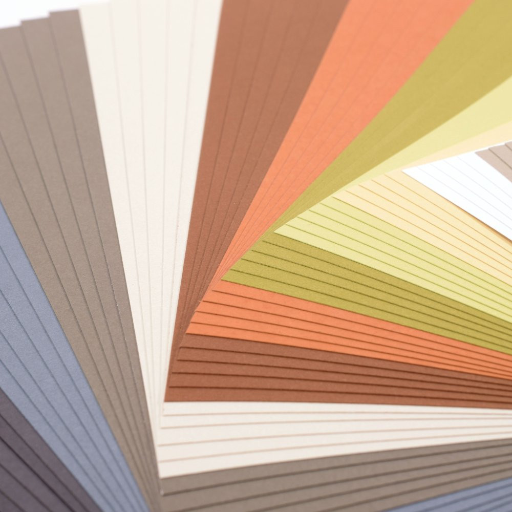 Florence Cardstock Papier Erdfarben 11,4 x 30,5 cm (216 g) - 60 Stück