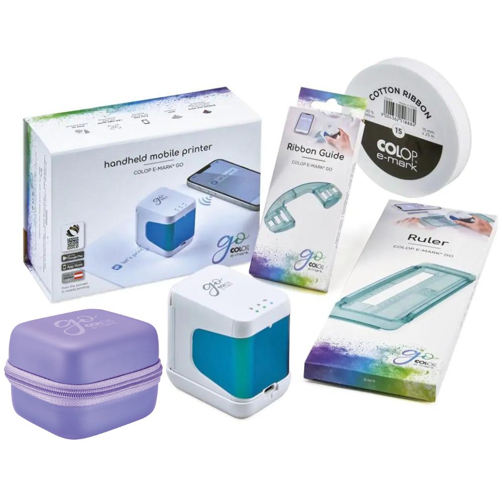 Colop e-mark go Mobiler Mini-Drucker Bundle