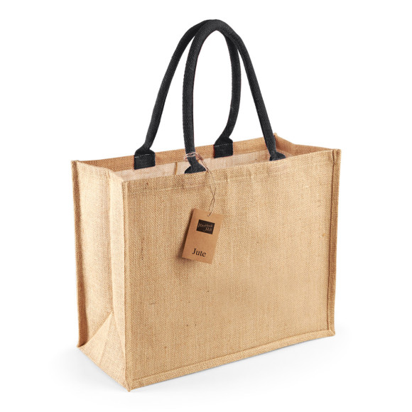 Westford Mill Unisex Jute Classic Shopper W407 - OneSize