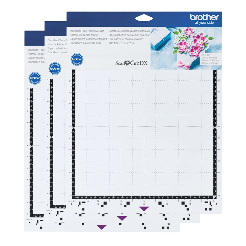 Brother CADXMAT3STD12 SDX Standardmatte 12" x 12" 3er Pack Seite, Text