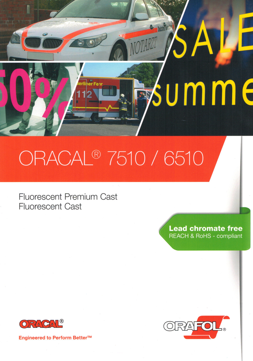 Farbkarte Oracal 6510, 7510 Farbkarte Oracal 6510, 7510