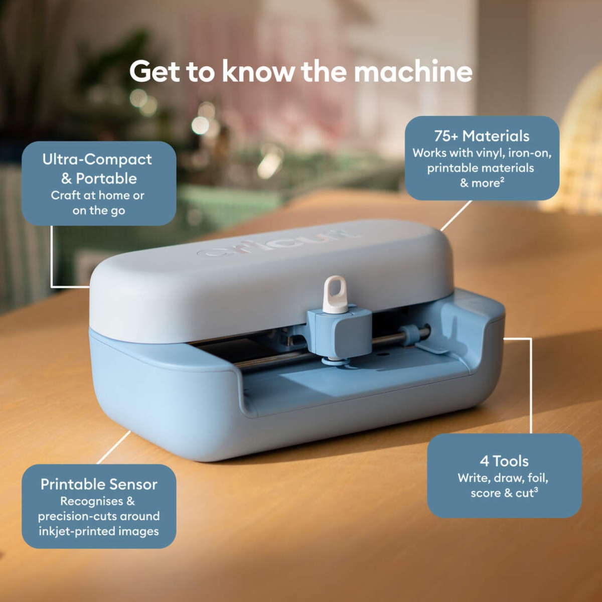 Cricut Joy™ 2 Essential-Bundle – Kompakter Schneideplotter mit Zubehör