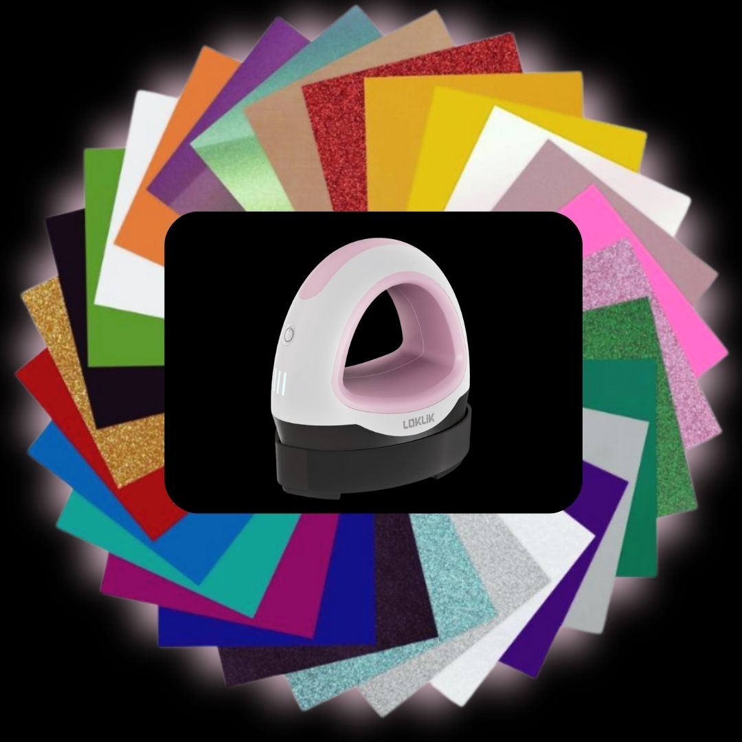 LOKLiK Mini Heat Press™ Transferpresse + Flexfolien Bundle A4 LOKLiK Mini Heat Press™ Transferpresse + Flexfolien Bundle A4