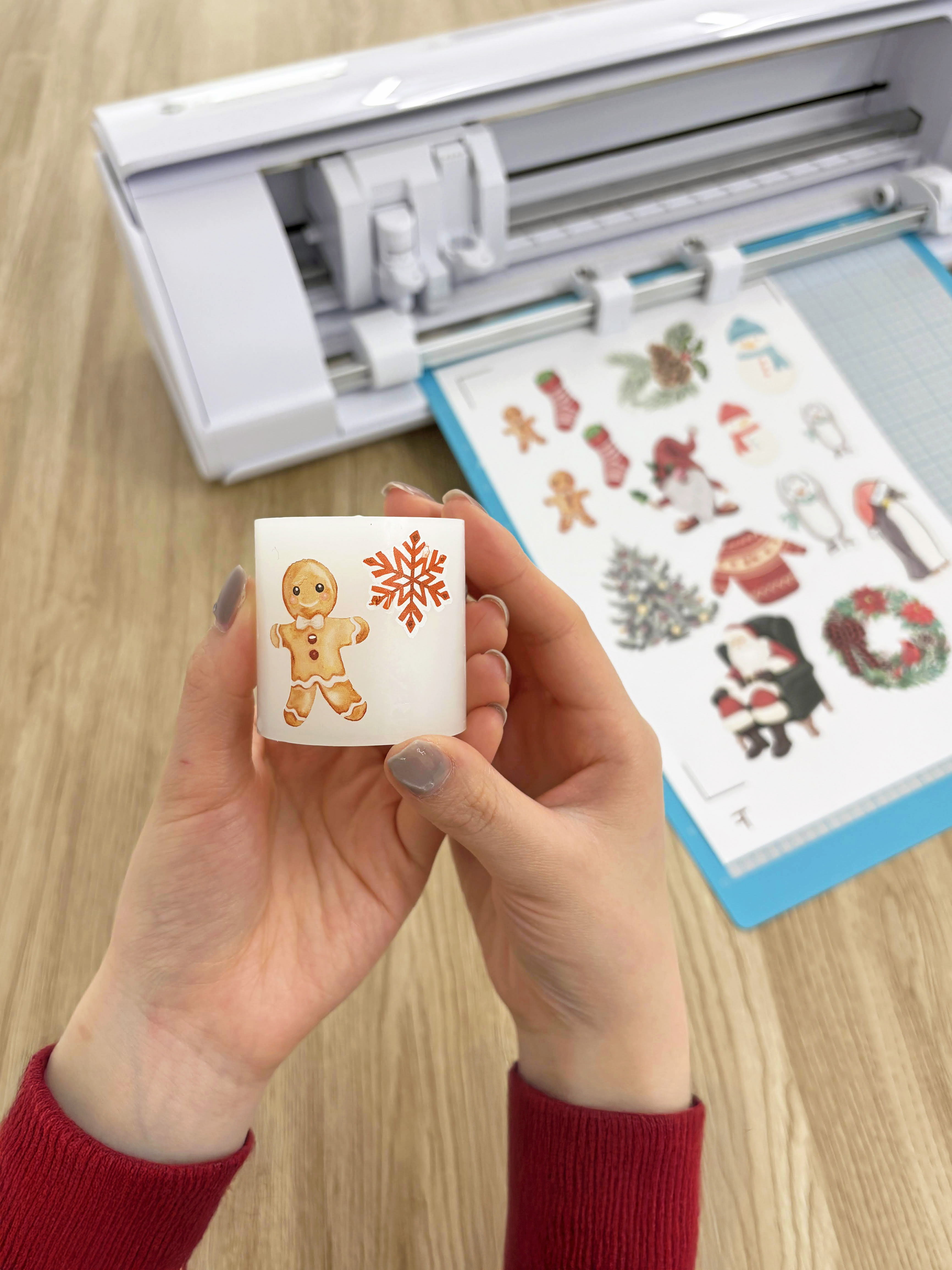 Sticker, Gingerbread, Winter, Decoration, Craft