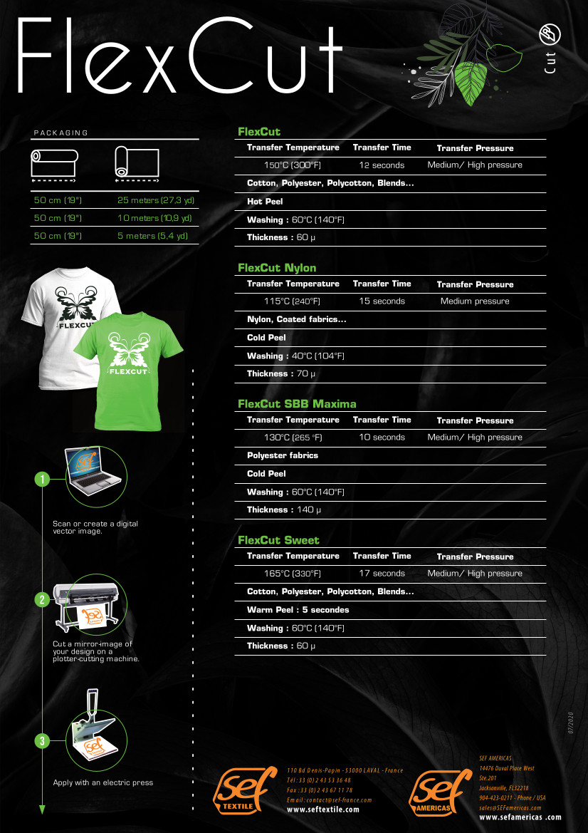 Farbkarte Sef FlexCut Advance