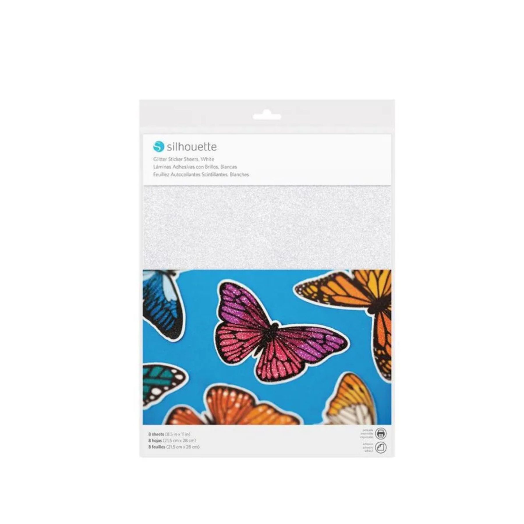 Silhouette Bedruckbare Glitzer-Aufkleber für Print & Cut