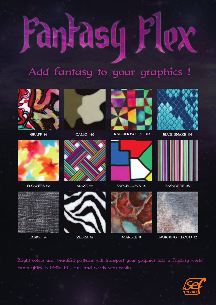 SEF FantasyFlex Flexfolie SEF FantasyFlex Flexfolie