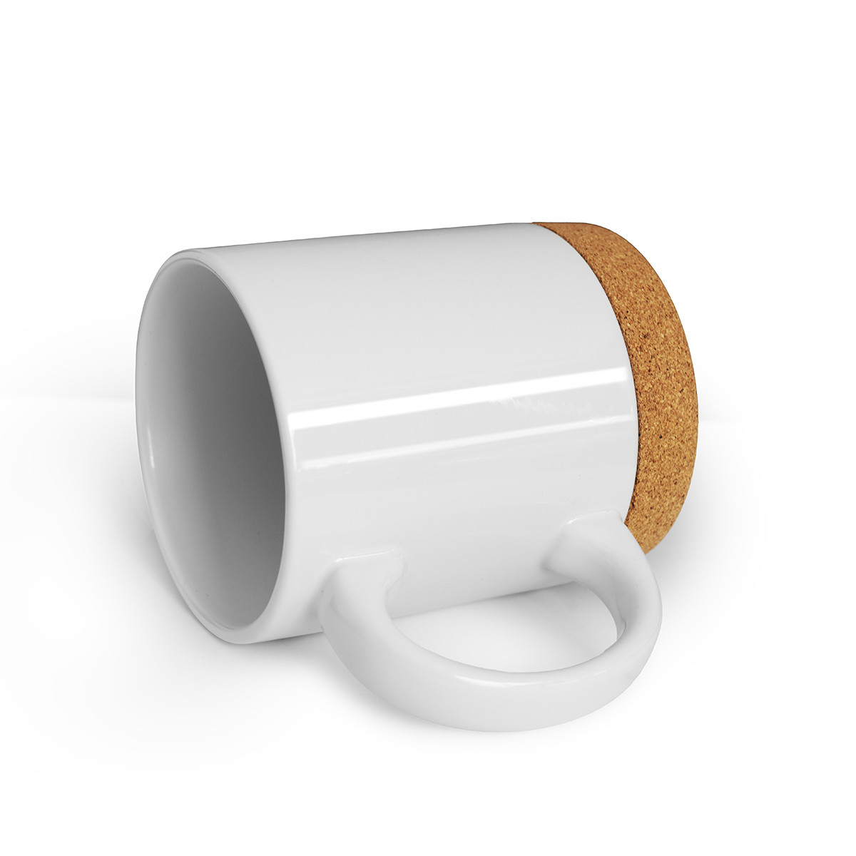 Sublimationstassen mit Korkboden weiß 320 ml