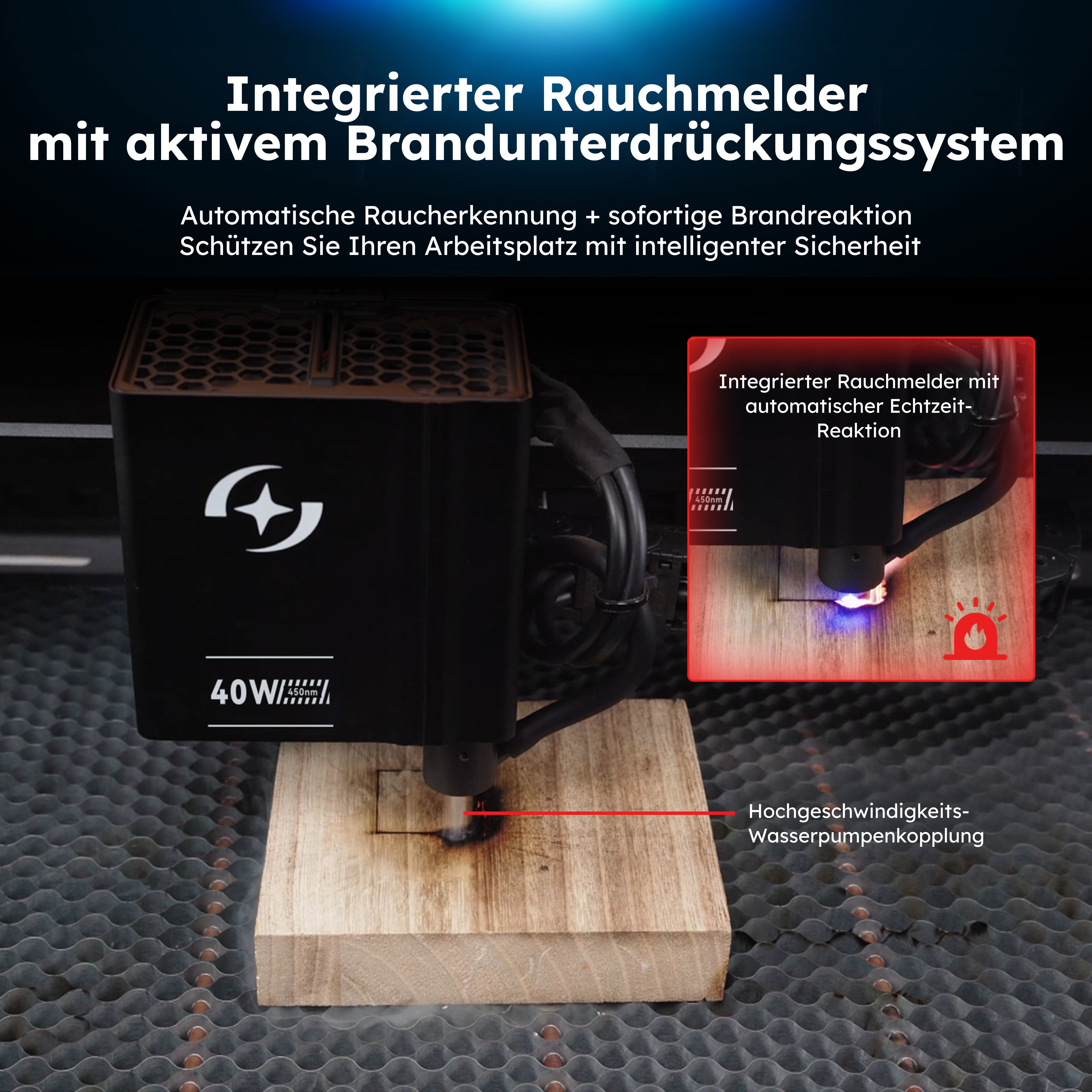 AtomStack Kraft 40W Diodenlaser Laserschneider