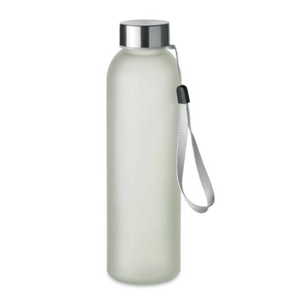 Sublimation Glasflasche mit Verschluss aus Edelstahl und Schlaufe (500ml) Flasche, Wasserflasche, Shaker